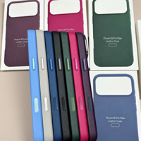 Étui de téléphone magnétique en cuir avec bouton caméra IA pour iPhone 18 Pro 18 Pro Max, recharge sans fil originale, coque givrée avec boîte