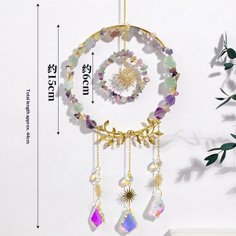 Natural Crystal Handmade Dream Catcher Tree