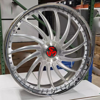 Jantes forgées polies en 2 parties SJ 20 22 24 26 pouces 5x120 5x115 pour Cadillac CT5 Chevy C10 Caprice Lincoln Town Car