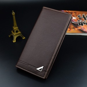 Cartera de Cuero Larga y Delgada de Diseño <span class=keywords><strong>Clemence</strong></span> Premium 2024, Monedero de Lujo para Hombre - Product Image 4