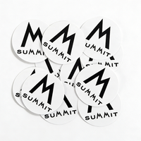 Autocollants promotionnels personnalisés, logo de marque, vinyle découpé, imperméable, pour la promotion commerciale, cadeaux promotionnels