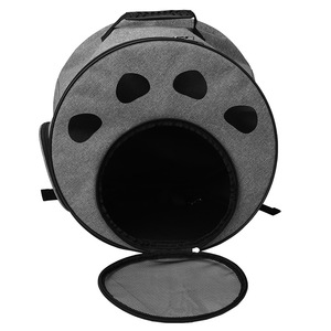 Pet <b>Backpack</b> For <b>Cats</b> And Small Dogs Breathable Mesh Carrier Portable Round Design Under 12 Lbs Capacity - Product Image 5
