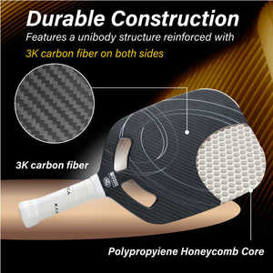 Kasaca Paleta de Pickleball Termoformada de Gama Alta T700 Paleta de Pickleball de Fibra de Carbono - Product Image 2
