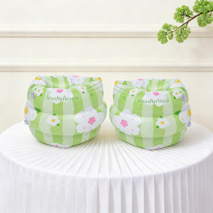 Brazaletes de natación con estampado floral, flotadores de seguridad acuática de alta flotabilidad para adultos y niños, material de PVC - Product Image 4