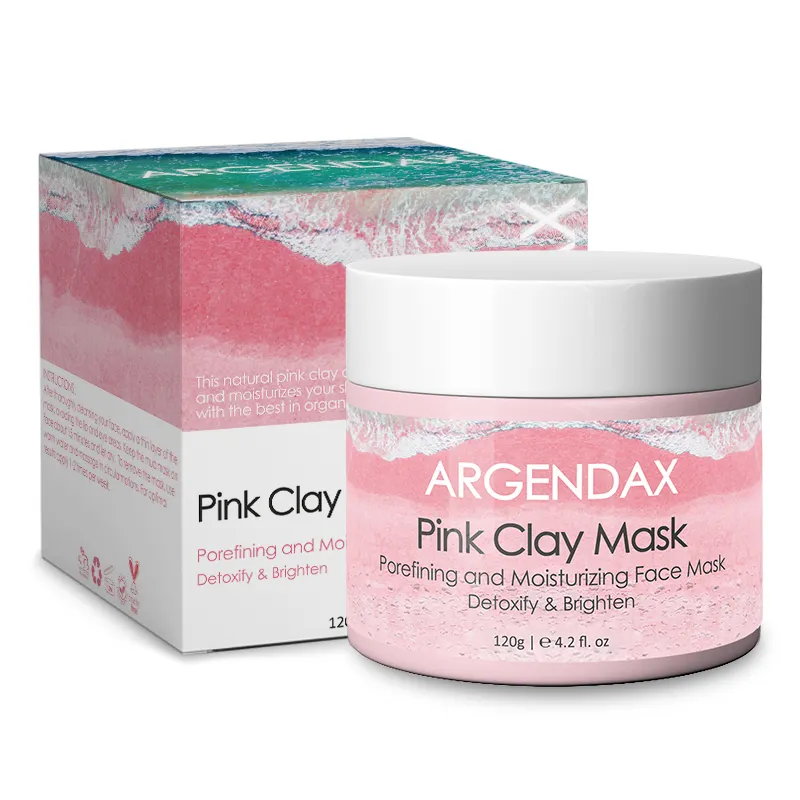 Private Label Australian kaolin Pink Clay Mask Rose Face Powder Mask OEM For Facial Skin Care