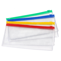 PP Plástico A6 Archivo Seguro Promoción Poly Zip Sobre Oficina Útiles escolares para regalo-Bolsas de lápices