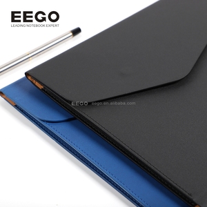 Documentos de oficina de negocios Costom PU cuero <span class=keywords><strong>A4</strong></span> carpetas de archivos conjunto impermeable cartera bolsa papelería organizador con logotipo - Product Image 2