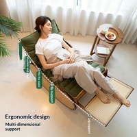 Fauteuil inclinable à bascule Lazy Sofa, style luxe léger, en résine tressée, pour une personne, mobilier moderne pour salon