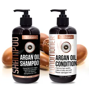 Label Pribadi Aromaterapi Penghilang Stres Peppermint Gel Mandi Camellia dan Losion Tubuh dengan Minyak Argan dan Madu (500Ml + 500Ml)