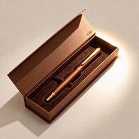 Boîte cadeau magnétique personnalisée en usine avec laminage brillant, emballage pliable de luxe pour stylos, montres et colliers