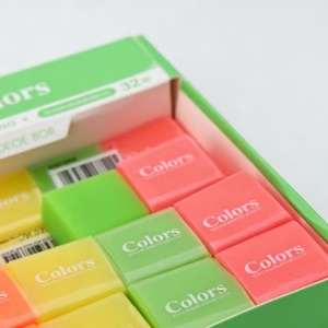 Gomme à effacer multicolores de qualité supérieure pour une utilisation sûre, promotion, fournitures scolaires et de bureau, papeterie - Product Image 5