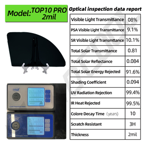 Pellicola Oscurante <span class=keywords><strong>per</strong></span> Finestrini Auto Viwocool, <span class=keywords><strong>Risparmio</strong></span> <span class=keywords><strong>Energetico</strong></span> Elevato, IRR 99%, 5 Gradi Celsius Inferiore al Normale - Product Image 3