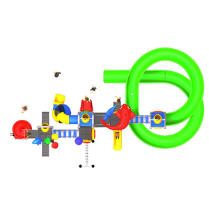 Parc aquatique extérieur pour adultes, <span class=keywords><strong>grand</strong></span> parc aquatique en plastique, piscine pour enfants, <span class=keywords><strong>toboggan</strong></span> aquatique commercial en fibre de verre - Product Image 4