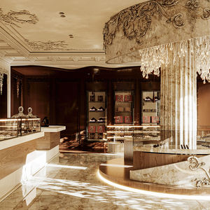 Centre commercial Boulangerie de luxe Design d'intérieur Dessert Boutique Mobilier Marbre Boulangerie Vitrine - Product Image 3