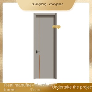 Puerta de madera plana interior de alta calidad del fabricante superior de China diseño dormitorio puerta de madera interior moderna - Product Image 3