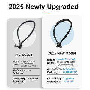 Support de <span class=keywords><strong>téléphone</strong></span> à fixation sur le cou, clip flexible en silicone, alliage d'aluminium ABS, rotation à 360 degrés, portable pour la photographie mobile Android - Product Image 3