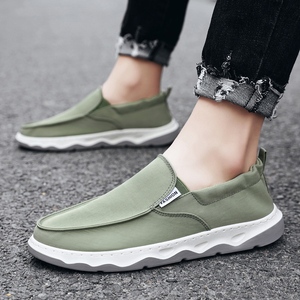 Bottes de pêcheur confortables à enfiler pour homme, chaussures basses et décontractées en toile de couleur unie, vente en gros, - Product Image 3