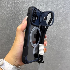 เคสใสพรีเมียมสำหรับ iPhone 16 Pro Max/15 Pro Max/14 พร้อมแม่เหล็กดูดและดีไซน์ป้องกันการตก - Product Image 1