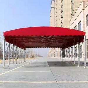 Push-Pull Telescopic Retractable <b>Canopy</b> PVC Coated <b>Waterproof</b> Galvanized Steel Frame Outdoor Parking Shed - Product Image 6
