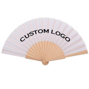 Éventail décoratif personnalisé pour mariage, festival, fête et usage quotidien, éventail pliable portable avec impression personnalisée - Product Image 3