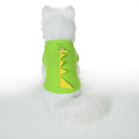 Vêtements mignons en polyester pour chiens et chats, motif dinosaure de dessin animé, respirants et confortables pour le printemps
