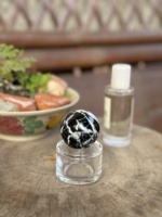 Bouchon de bouteille en marbre onyx rose poli moderne NANWEI, couvercle en pierre naturelle pour emballage cosmétique, décoration intérieure, boutique