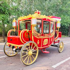 Carruaje de princesa de estilo europeo de fantasía, carruaje tirado por Caballos Reales, carruaje turístico para Parque de cuentos para padres e hijos - Product Image 2