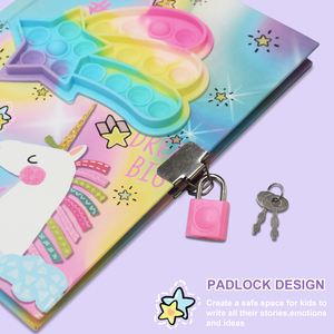 Set de Diario Secreto con Candado y Bolígrafo <span class=keywords><strong>Invisible</strong></span> |   Diario de Actividades para Niñas de 6 a 12 Años, 7.5"x5.4" - Product Image 5