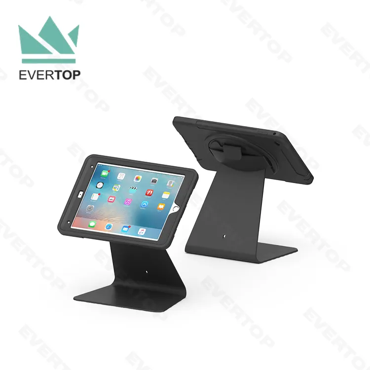 LST14 Hiển Thị Chuyển Động Đầy Đủ Tablet PC Kiosk Đứng, Tabletop Kiosk Tablet Đứng Cho Nhà Hàng Với Cầm Tay Bảo Vệ Tablet Trường Hợp