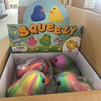 Jouet Squishy Canard Géant en TPR, Anti-Stress, à Remontée Lente, Jouet Sensoriel de Décompression pour Enfants et Adultes