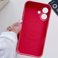 Coque de téléphone en silicone liquide colorée pour iPhone 16 Pro Max 15 Plus 14 12 13 11 Pro X XS Max 7 Charge sans fil Housse magnétique en TPU