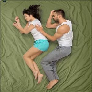 Phổ biến nhất ngoài trời siêu nhẹ 4 mùa phong bì loại Polyester gấp túi ngủ cho cả người lớn và trẻ em - Product Image 1