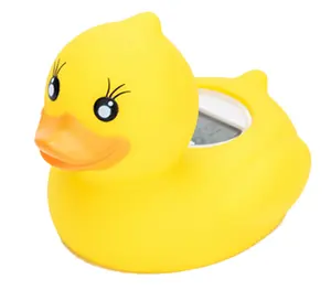 宝宝卡通水鸭玩具防水数字温度计: