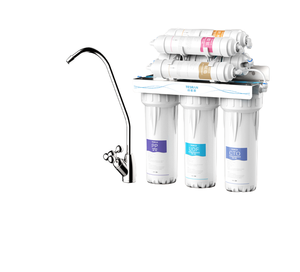 Système de filtration d'eau domestique DDK-CUF 6 étapes sous évier, purificateur UF manuel autonettoyant, sans eaux usées, 1200 GPD - Product Image 1