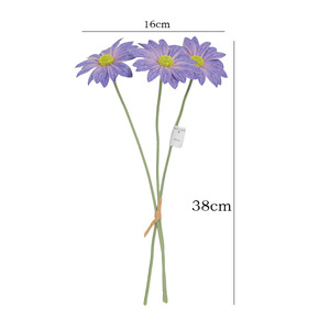 Artificial Daisy <b>Flowers</b> Silk High Simulation Wedding Decor White Yellow Pink Blue Purple Outdoor Photography Home Decoration - Product Image 5