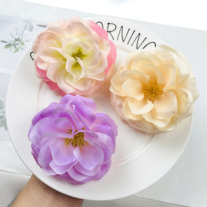 Fleurs artificielles en soie, chrysanthèmes de 9 cm de diamètre, accessoires de photographie de mariage, décorations pour la maison - Product Image 2