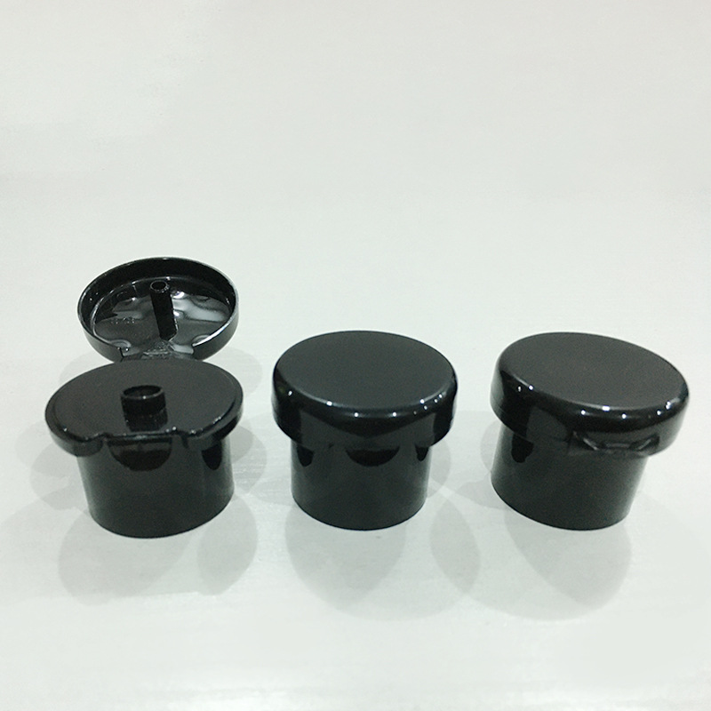 Wholesale Customization 28mm 28-410 Plastic Cosmetic Cap Flip Top Cap T-shaped Plastic Top Cap Hand Sanitizer Bottle Lid