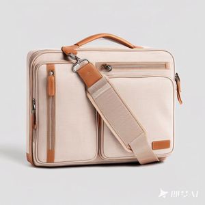 Sac à bandoulière multifonctionnel en toile de polyester imperméable grande capacité pour homme, idéal pour les voyages d'affaires et le transport d'ordinateur portable – Fabrication certifiée BSCI - Product Image 1
