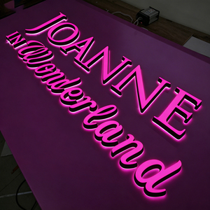 Company Image <b>Wall</b> <b>Logo</b> Background LED Custom Sign Mini Luminous Word ABS Engraving Signboard Led Letter 2-Year Warranty High - Product Image 2