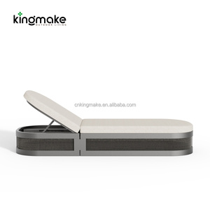 Ensemble de mobilier de <span class=keywords><strong>jardin</strong></span> d'extérieur en gros de l'usine de Foshan, chaise longue en aluminium pour piscine, transat moderne pour la plage - Product Image 2