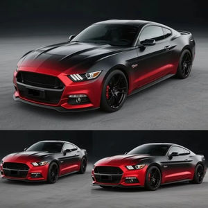 Films de vinyle pour enveloppement de voiture à dégradé de couleur, design personnalisé NIKO Factory, avec canaux d'air, PET imprimé, film autocollant pour enveloppement de véhicule - Product Image 2