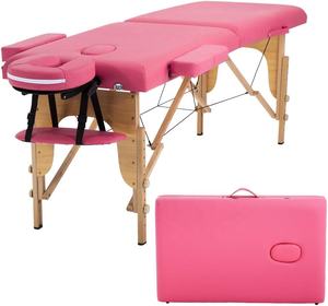 Venta al por mayor de fábrica caliente de lujo de cuero sintético plegable salón de masaje cama portátil Spa equipo de belleza para hoteles - Product Image 2