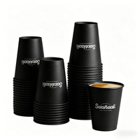 Gobelet en papier jetable à paroi simple, diamètre 90 mm, qualité alimentaire, pour boissons chaudes (café, lait, thé), vente en gros, logo personnalisé