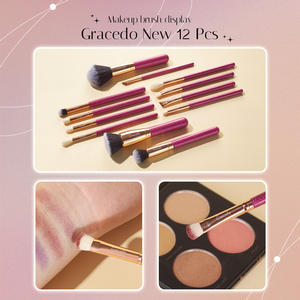 2023ชุดแปรงแต่งหน้าด้ามไม้ขนแปรงขนสังเคราะห์แบบมืออาชีพ15ชิ้นแปรง<span class=keywords><strong>โกน</strong></span>หนวดแปรงสีชมพูเงาออกแบบเองได้ - Product Image 5