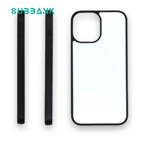 Coque de téléphone vierge en TPU écologique avec plaque en aluminium et logo imprimé par sublimation 2D pour iPhone – Vente en gros Subbank pour Halloween