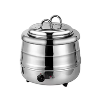 Hotel-Catering-Ausrüstung Buffet-Suppentopf 13L Elektrischer Kochtopf Isolierte Behälter Goldener Chafing Dish Suppenwärmer Kochtopf