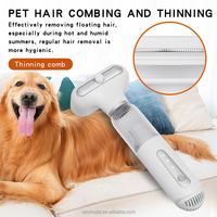 Brosse de toilettage multifonctionnelle pour chats, aspirateur et souffleur intégrés, pour animaux à poils longs et courts, possibilité d'emballage personnalisé