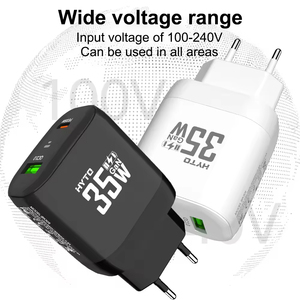 <span class=keywords><strong>Cargador</strong></span> de Pared USB de Doble Puerto Portátil con Luz LED, Adaptador GaN de Carga Rápida PD de 35 W <span class=keywords><strong>Tipo</strong></span> <span class=keywords><strong>C</strong></span> para <span class=keywords><strong>iPhone</strong></span> 15 14 13 12 <span class=keywords><strong>11</strong></span> - Product Image 4