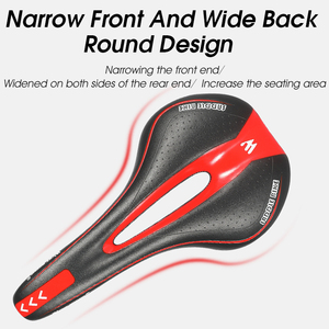 Asiento de Gel para Bicicleta de Cuero LIETU, Cómodo Sillín para Bicicleta de Montaña, Piezas de Sillines Suaves para Ciclismo - Product Image 5