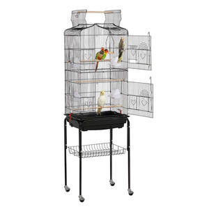 Support roulant détachable à toit ouvert de 64 pouces perroquet inséparables pinsons canaris perruches calopsittes perruche perroquet Conures Cage - Product Image 1